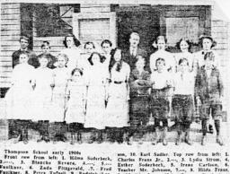 Students in front of Thompson School #1