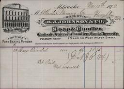 Invoice from B.J. Johnson and Company to Atlantic Mining Company