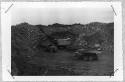 A View of the Pit Operation in the Extreme Southern End of the Pit in the 1580 Foot Bench