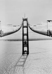 Cable spinning during Mackinac Bridge construction (2 of 33)