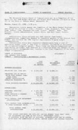 Committee of the Whole Budget Hearings and Work Sessions, 1990-08-27