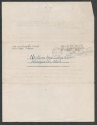 Emil Toivo Koski to Northern Michigan College of Education, 6 June 1943