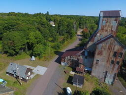 Drone's Eye View of the Champion Mine #4 Shaft House, 2018-09-03 (11 of 65)