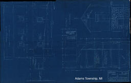 Plans and Elevations of Reinforced Concrete Oil House at Baltic Mine