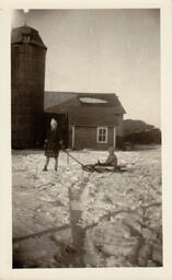 Children with a Sled