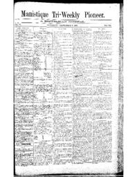 Manistique Tri-Weekly Pioneer, 1888-09-08