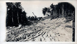 Victoria Dam Pipeline Clearing Looking West from Station 4 and 25