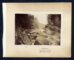 River with Logs in Distance