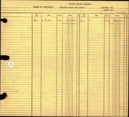 Copper Range Company Transfer Ledger 1929-1950, #042 Expenses U