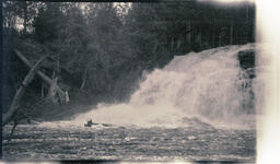 Man, Woman, and Waterfall