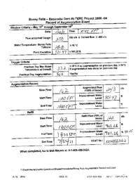 Boney Falls Record of Augmentation Event, 2011-07-22