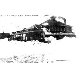 Calumet, Michigan Depot Winter Scene