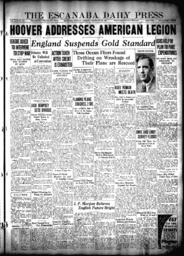 The Escanaba Daily Press, 1931-09-22