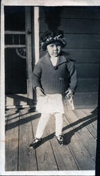 Little Girl in Black Lace Hat