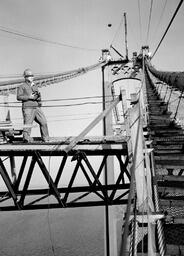 Cable spinning during Mackinac Bridge construction (20 of 33)