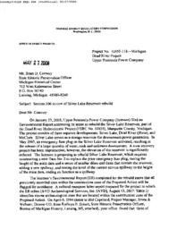 Section 106 Review of Silver Lake Reservoir Rebuild Correspondence (1 of 2)