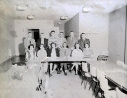 Credit Union 1961: Another Photo of Six People Sitting and Six Standing