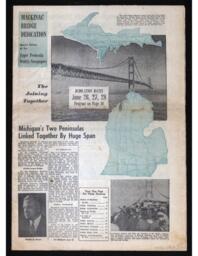 Mackinac Bridge Dedication Special Newspaper Edition, 1958-06-29