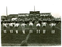 Majorettes with the Word “Wildcats” Written across their Shorts (Part of the NMU Historic Photographs Collection)