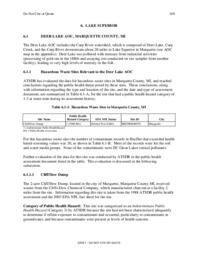 Chapter 6 Lake Superior Areas of Contamination Draft