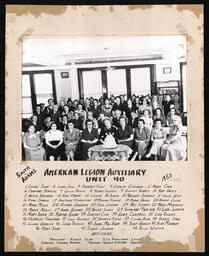 American Legion Auxiliary Post 40 Group Photo, 1953