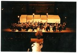 Orchestra Performing on Stage (Part of the NMU Historic Photographs Collection)