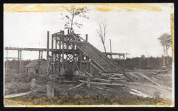 Wooden Structure in Clearing