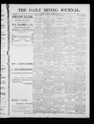 The Daily Mining Journal, 1885-08-19