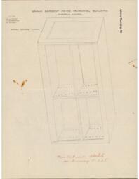 Plan for Library Shelves and Card Catalog