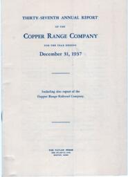 Annual report to stockholders of the Copper Range Company of Michigan