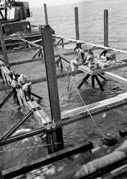 Cable anchor pier for Mackinac Bridge (1 of 3)