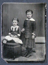 Studio Portrait of Two Girls