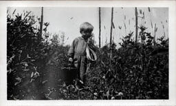 Young Tom Ross with Bucket