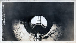 View of the Victoria Dam Surge Tank Tee Connection from Inside the Pipeline