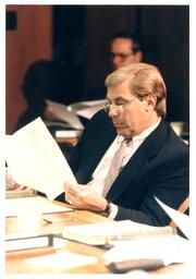 Board of Control Member Reading (Part of the NMU Historic Photographs Collection)