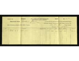 Gottlieb Glaser Tax Receipt, 1920-08-16