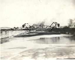 Bascule Bridge in place