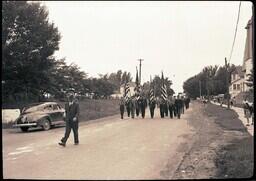 (050-012) Color Guard in Ontonagon Labor Day Parade (1 of 4)