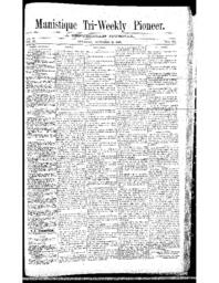 Manistique Tri-Weekly Pioneer, 1888-10-23