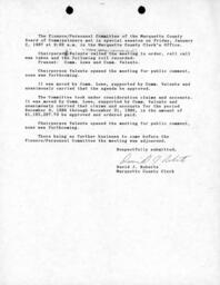 Finance and Personnel Committee Special Session, 1987-01-02