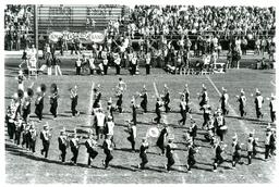 Marching Band Playing in Spiral Formation (Part of the NMU Historic Photographs Collection)