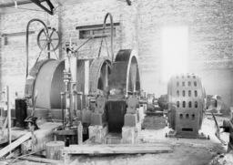 Cage Hoist and Motor - Barnes-Hecker Mine – Mechanical Department