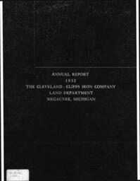 Cleveland-Cliffs Iron Company Land Department Annual Report, 1932 (Part 1)