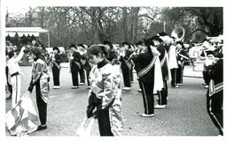 Closeup of Marching Band Performing in the Street (Part of the NMU Historic Photographs Collection)