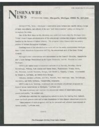 Nishnawbe News Press Release, 1973