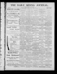 The Daily Mining Journal, 1885-08-24