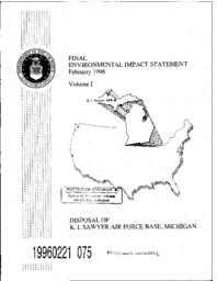 Environmental Impact Statement, Disposal of K.I. Sawyer Air Force Base, Volume 1