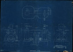 13 Inch x 28 Inch x 24 Inch Vert Cross Comp Engine General Drawing