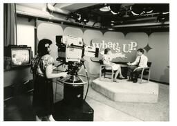 Woman Filming What’s U.P. (Part of the NMU Historic Photographs Collection)