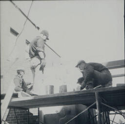 Former Campus Scenes: Construction Workers